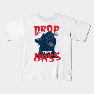 Basshead say Drop That Bass ( DnB Massive ) Kids T-Shirt